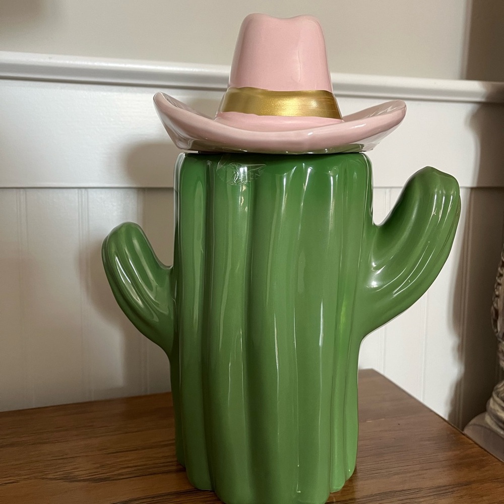 Sheffield Home Cactus w/ Cowboy Hat Cookie Jar
